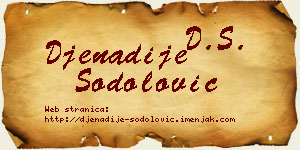 Đenadije Šodolović vizit kartica